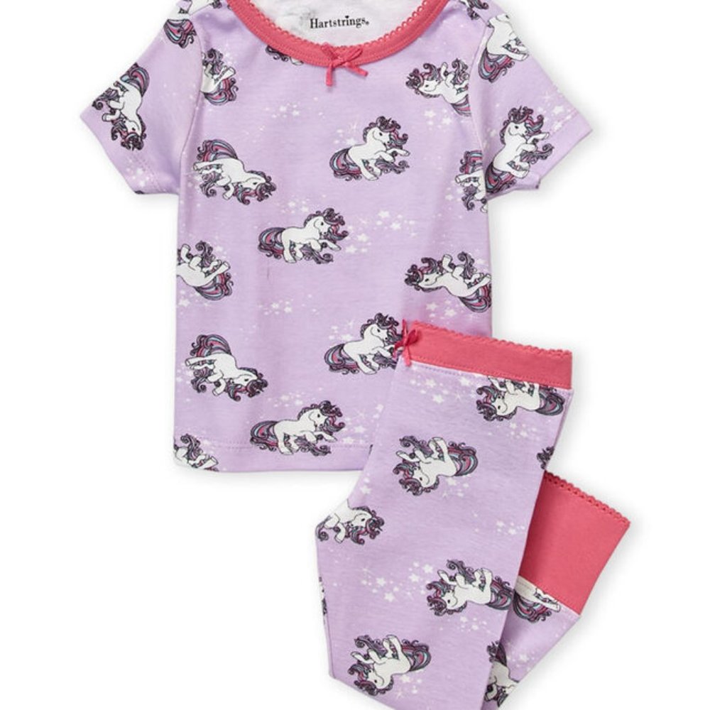 Hartstrings 2T 2-Piece Cozy Purple Unicorn PJ Set